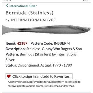 Wm Rogers & Son Bermuda Stainless Steel Teaspoons Set Of 6 Glossy Finish Discont